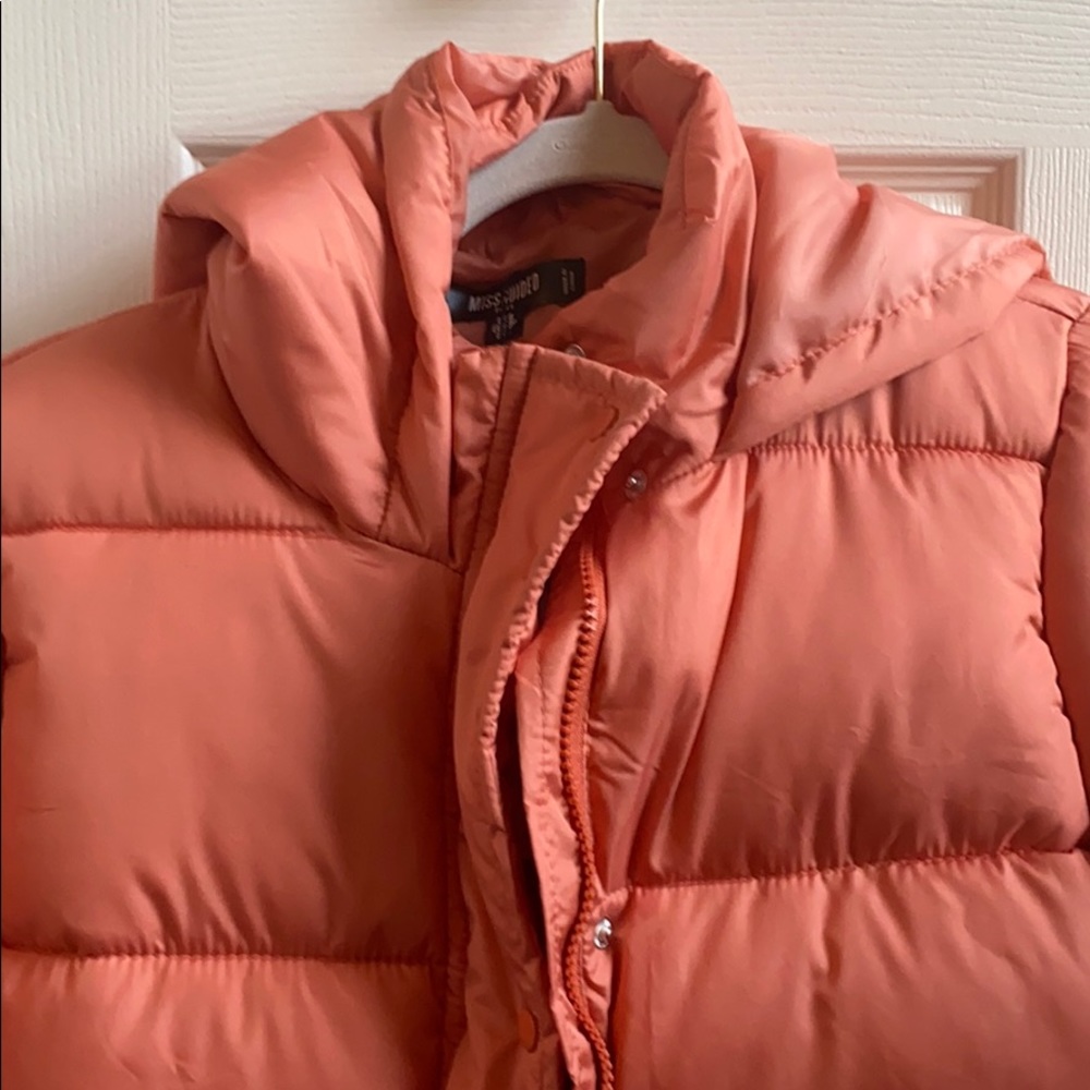 Rust Puffer Jacket - image 3